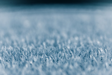 Obraz premium Winter background, frost, ice crystals close up