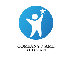 Success People Logo Template Design Vector