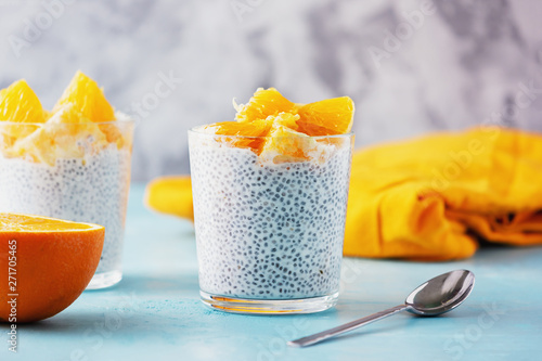 Plain Yogurt With Chia Seeds Healthy Superfood Cottage Cheese