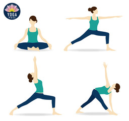 ヨガ　ポーズ　セット