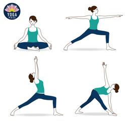 ヨガ　ポーズ　セット