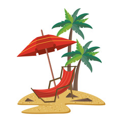 Summer travel and vacations cartoons