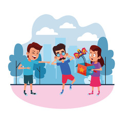 young kids avatar carton character