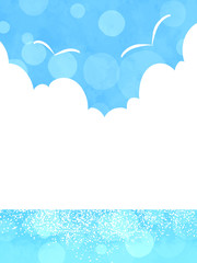 空と海の背景素材・縦02