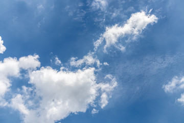 Obraz premium Clear blue sky and clouds