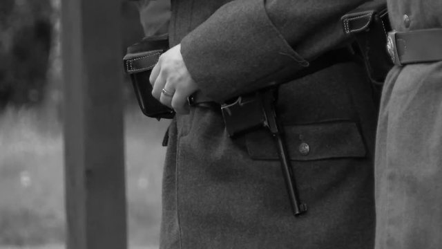 World War I form and copy of the gun mauser