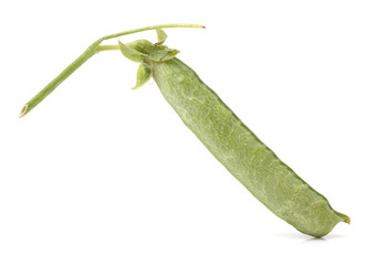 Fresh peas isolated on white background 