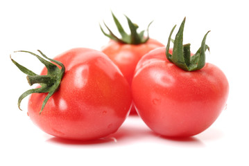 fresh tomato isolated on white background