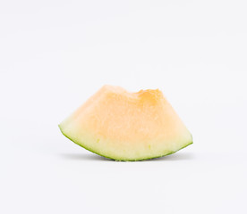 Cantaloupe melon  on white background