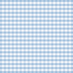 Gingham check seamless pattern in pastel blue and white, EPS8 file includes pattern swatch that seamlessly fills any shape, for arts, crafts, decorating, fabrics, tablecloths, curtains, baby nursery