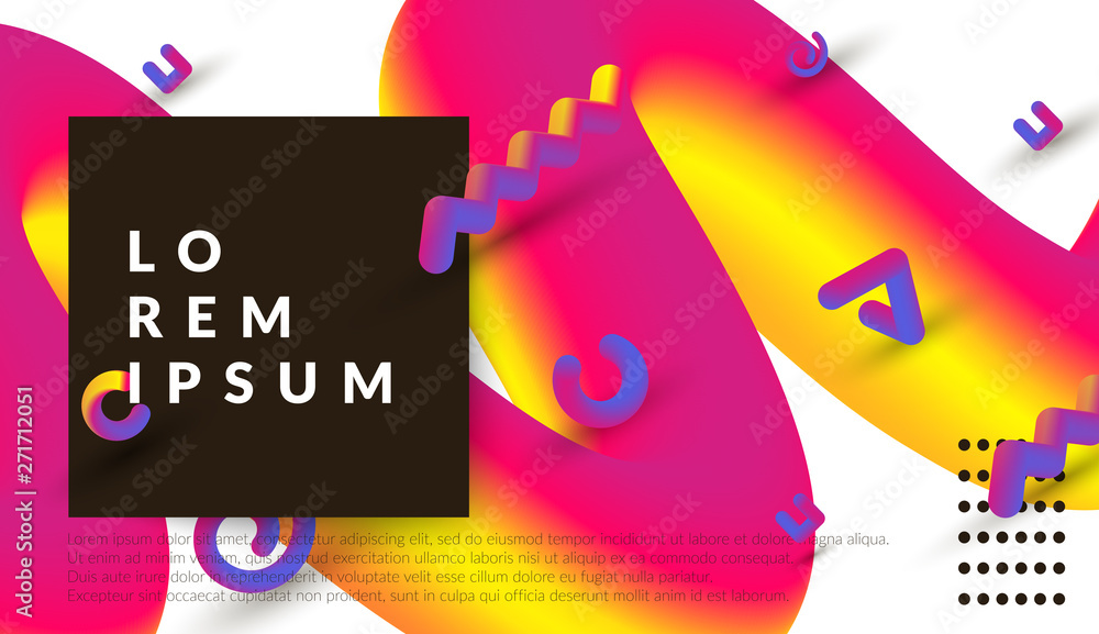 Poster vector abstract color stylish modern wave background image, gradient fill, background image template