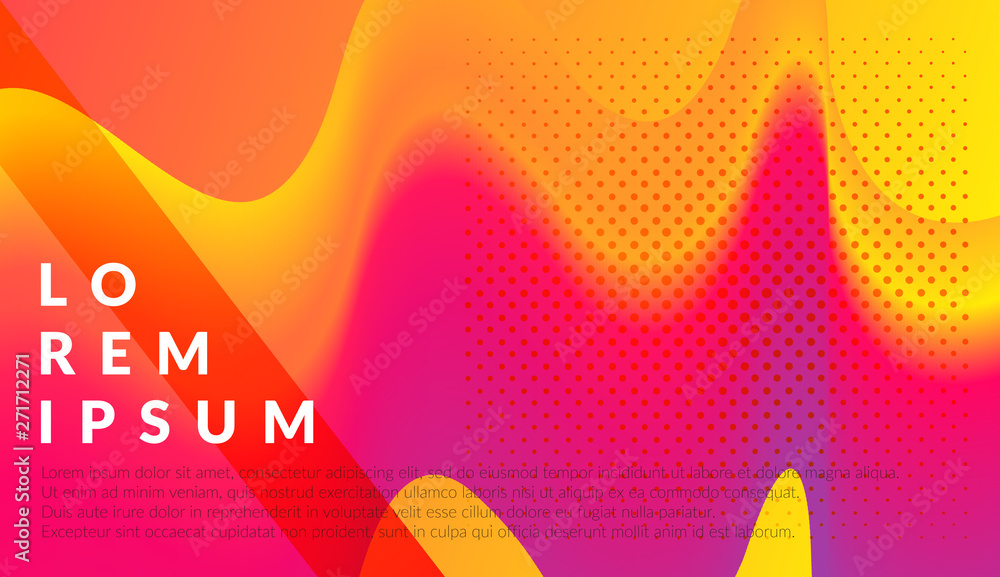 Aufkleber vector abstract color stylish modern background image with wave, gradient fill, web banner template