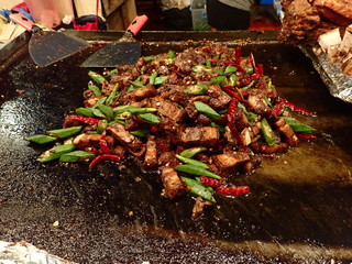 Traditional street food is ready-to-eat food or drink sold by a hawker.