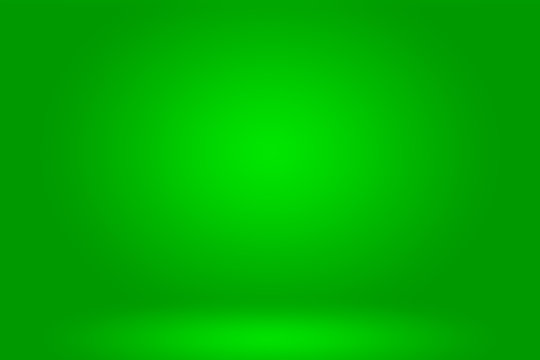 Abstract luxury green gradient background empty studio room wallpaper for display product ad website template
