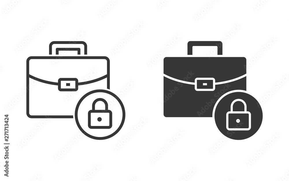 Poster data security vector icon for graphic and web design.