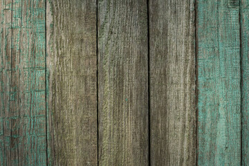 old wooden fence blue color for background