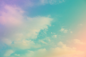 Colorful sky and clouds.