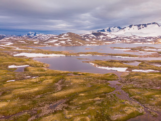 Fototapeta na wymiar Mountains landscape. Norwegian route Sognefjellet