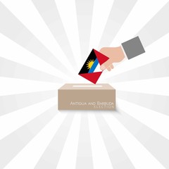 Antigua and Barbuda Elections Vote Box Vector Work
