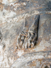 Detail of Statue, marble sculpture