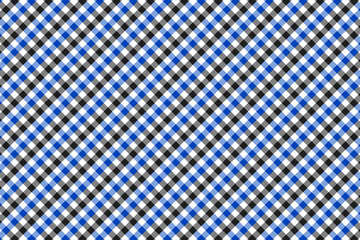 Blue and Grey Gingham pattern. Texture from rhombus/squares for - plaid, tablecloths, clothes, shirts, dresses, paper, bedding, blankets, quilts and other textile products. Vector illustration EPS 10