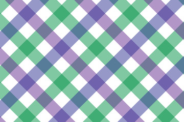 Lavender and Light Green Gingham pattern. Texture from rhombus/squares for - plaid, tablecloths, clothes, shirts, dresses, paper, bedding, blankets, quilts and other textile products. 