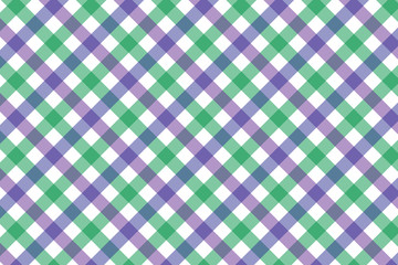 Lavender and Light Green Gingham pattern. Texture from rhombus/squares for - plaid, tablecloths, clothes, shirts, dresses, paper, bedding, blankets, quilts and other textile products. 