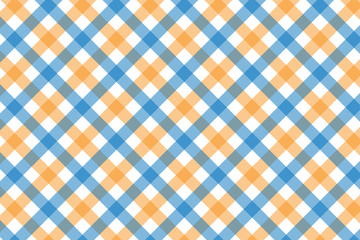 Yellow and Light Blue Gingham pattern. Texture from rhombus/squares for - plaid, tablecloths, clothes, shirts, dresses, paper, bedding, blankets, quilts and other textile products. 