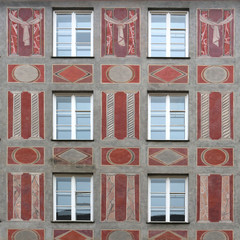 Obraz premium Beautiful painted town house front in Munich (Germany)