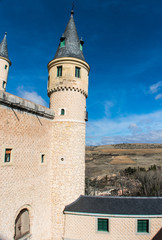 Fototapeta premium Alcazar de Segovia exterior view of the fortress