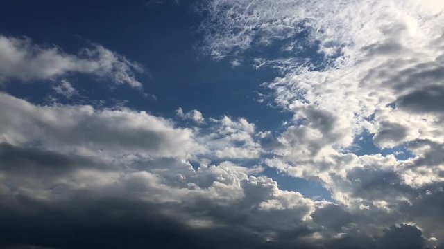 北海道の夏の空　タイムラプス