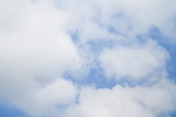 Beautiful sky texture view of white clouds in the blue sky.