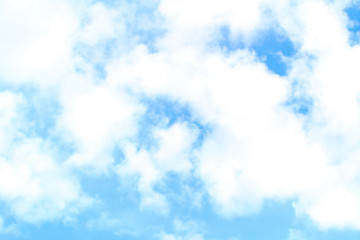 Beautiful sky texture view of white clouds in the blue sky.