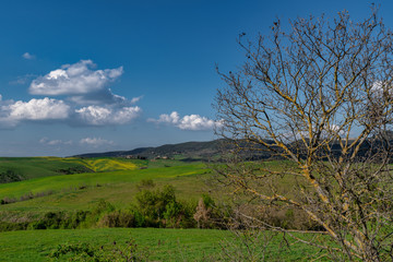 Landschaftspanorama Toskana Italien