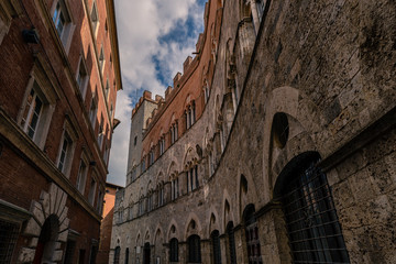 Fototapeta premium Old alley in Tuscany Italy