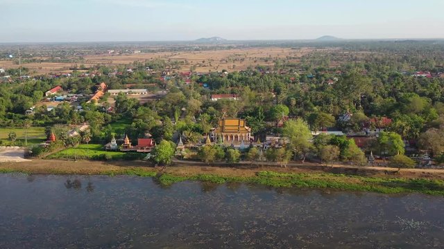 Tonle Bati Lake Landscape View in the Tonle Bati at Cambodia