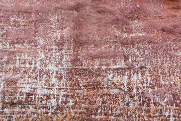 layer texture of stone in the nature ,part of mountain.