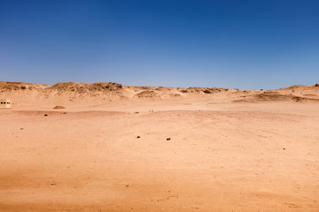Fototapeta na wymiar desert landscape in Egypt. Sinai Peninsula.