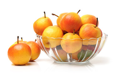 nanguo pear on white background