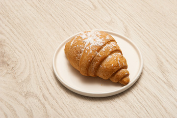 Croissants on a plate