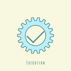 execution icon. New trendy execution symbol design. Illustration.