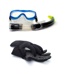 Equipment for diving  and snorkeling