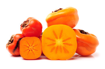 persimmon on a white background 