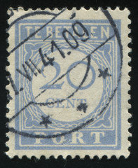 Netherlands retro stamp