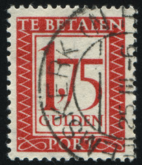 Netherlands retro stamp