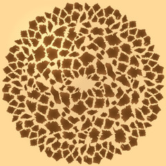 Obraz premium Seamless giraffe fur background