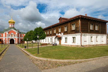 Fototapeta premium Valdai Iversky Svyatoozersky Virgin Monastery for Men. Selvitsky Island, Valdai Lake. North Living Room