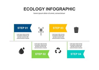 Abstract ecology concept background .Vector infographic illustration