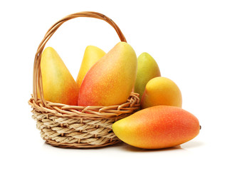 Mango on white background