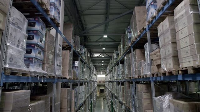Large warehouse logistics terminal